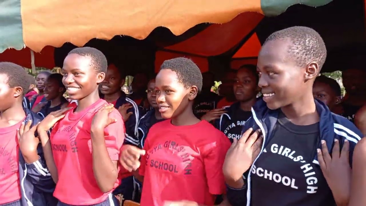 Ng'iya Girls Student perfoming during weekend challange