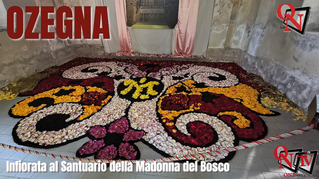 OZEGNA -  Infiorata al Santuario della Madonna del Bosco