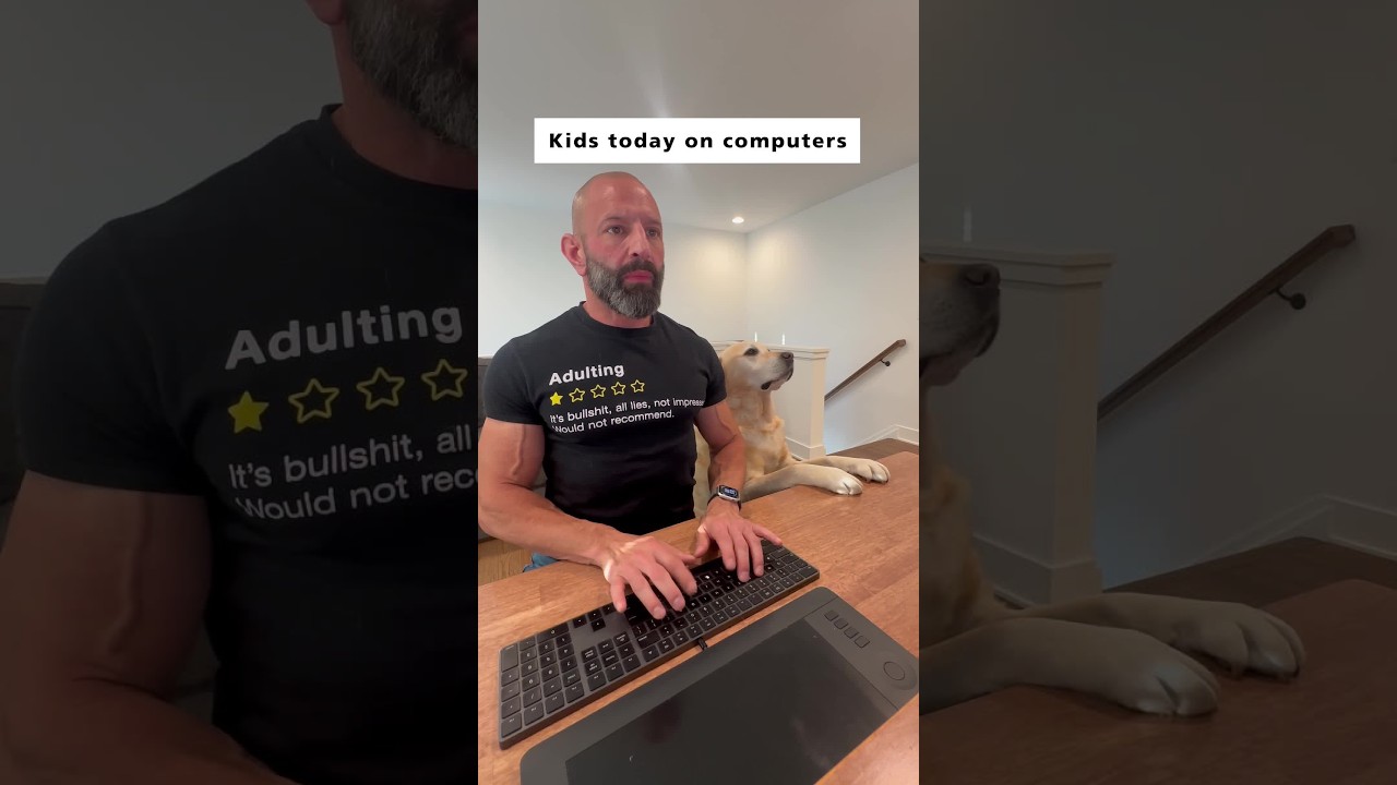 ⁣Kids Today vs. Me as a Kid on Computers