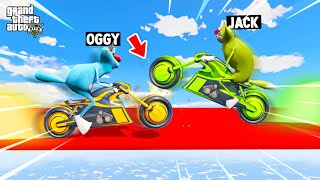 OGGY FUNNIEST CHALLENGE  Pink Panther In DEADLINE Racing Challenge😱! GTA5