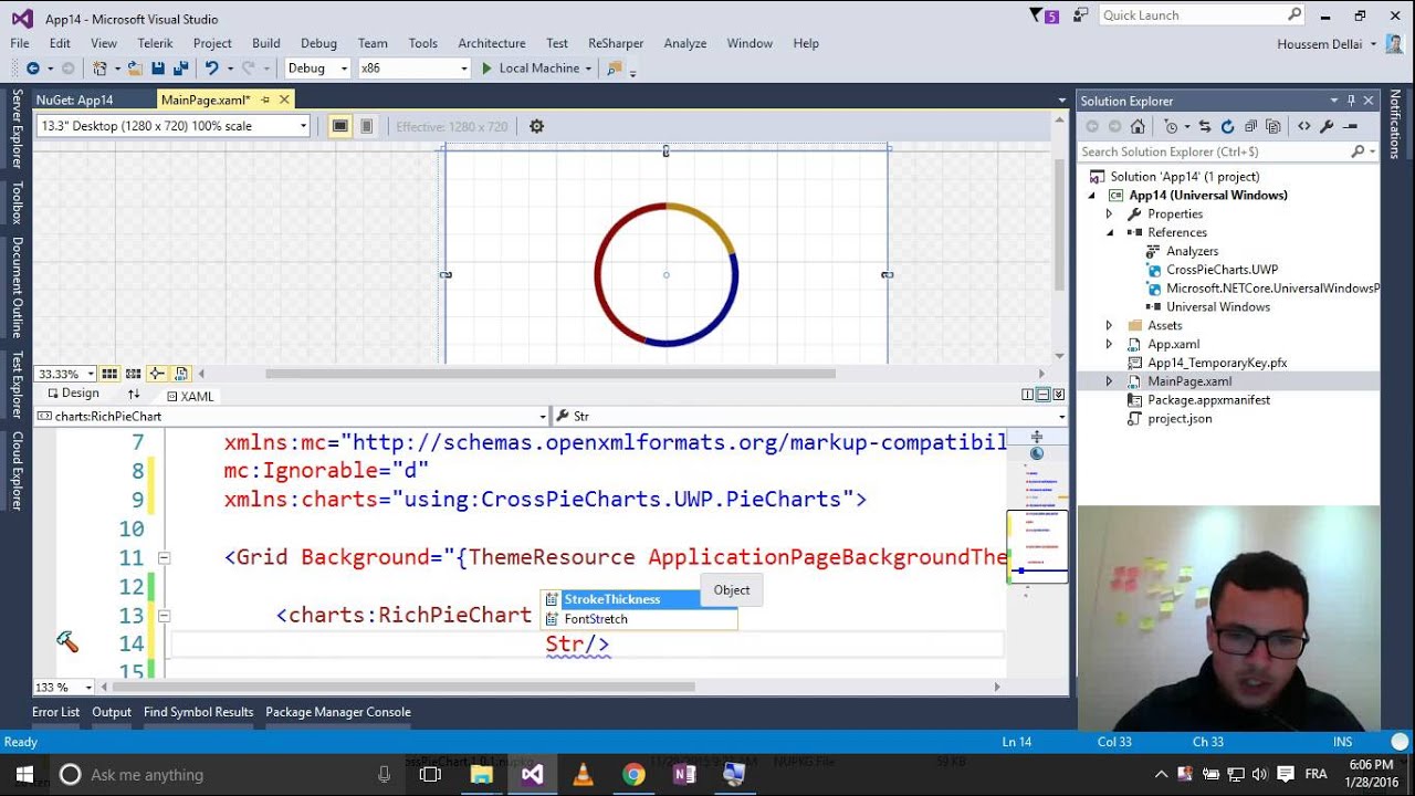 Xaml Pie Chart