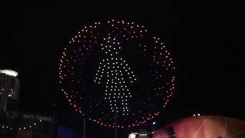 AWS re:Invent 2019 drone formation performance