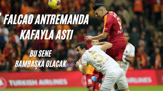 Galatasaray İdmanında Falcao Şov Kafayla Astı