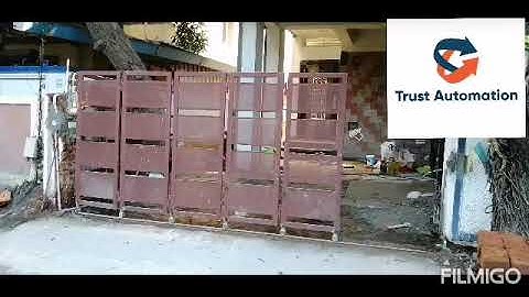 curved automatic folding gate in Chennai # sectional sliding gate integrated with italian operator