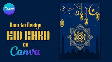 How to design EID Card on Canva | FREE |