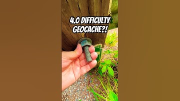 What difficulty rating would you give this Geocache? I think a 4.0 difficulty is fair! 🔩