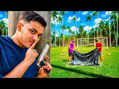🚨GONE WRONG🚨I SHOT MY FRIENDS WITH AN AIRSOFT GUN WHILE HIDING LOL