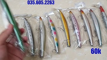 Mồi cá giả câu lure biển Pencil size lớn chỉ 60k