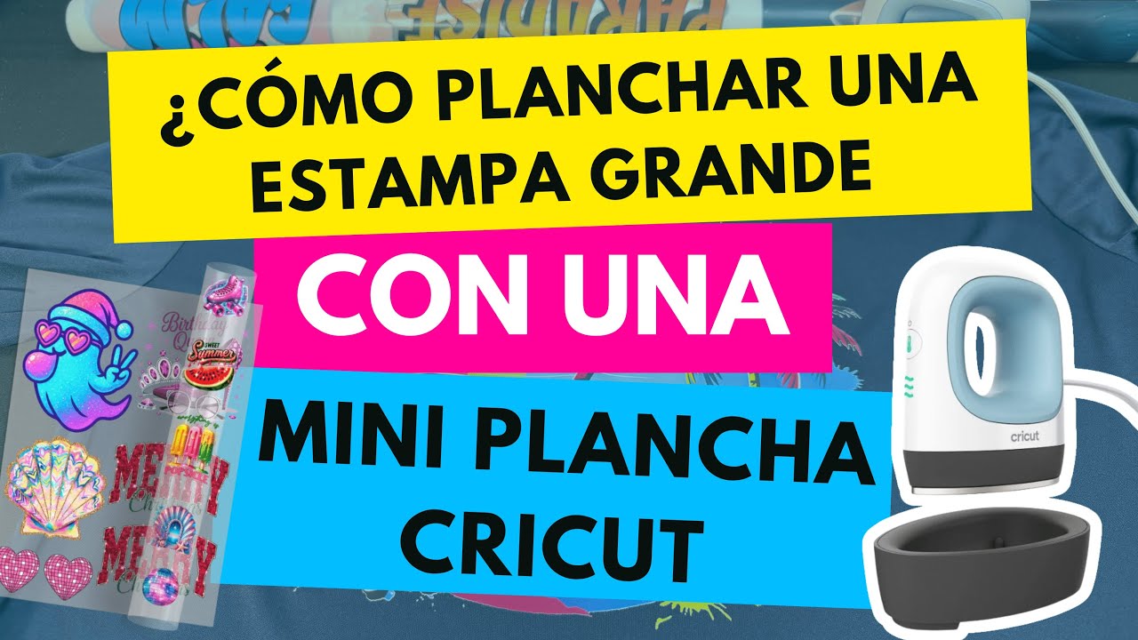 Cómo planchar una estampa grande con una mini plancha Cricut | DTF Transfers Now Miami