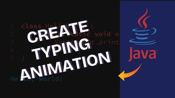 How to Create Typing Animation in Java 2025?