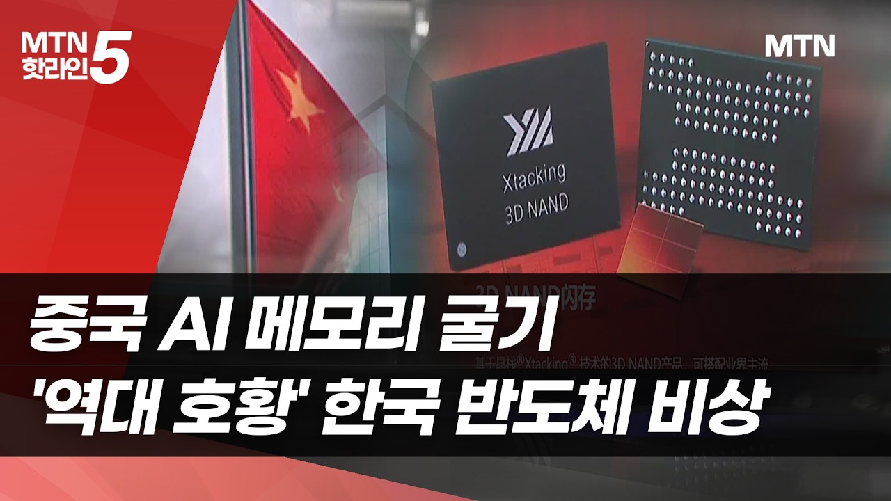 중국 AI 메모리 굴기…‘역대급 호황’ 한국 반도체 비상 / 머니투데이방송 (뉴스)