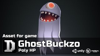Poly HP - GhostBuckzo | 3D | For UE/Unity | Game Ready
