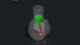 Creo Mechanism - Piston and Crankshaft