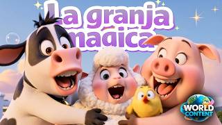 🐄 La Granja Mágica | Canción Infantil 3D | Aprende los sonidos de los animales | World Content