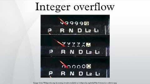Integer overflow