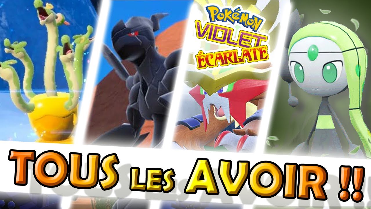 Jeu Pokémon Écarlate Et Violet Nintendo Switch - Légendaires + Fabuleux, 124 Pokémon, Neuf