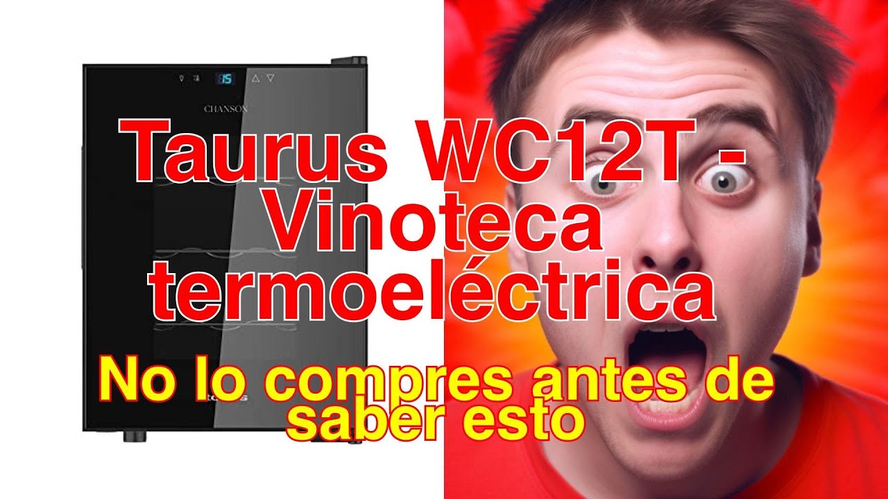 Taurus WC8T - Vinoteca termoeléctrica para 8 botellas, 11-8ºC