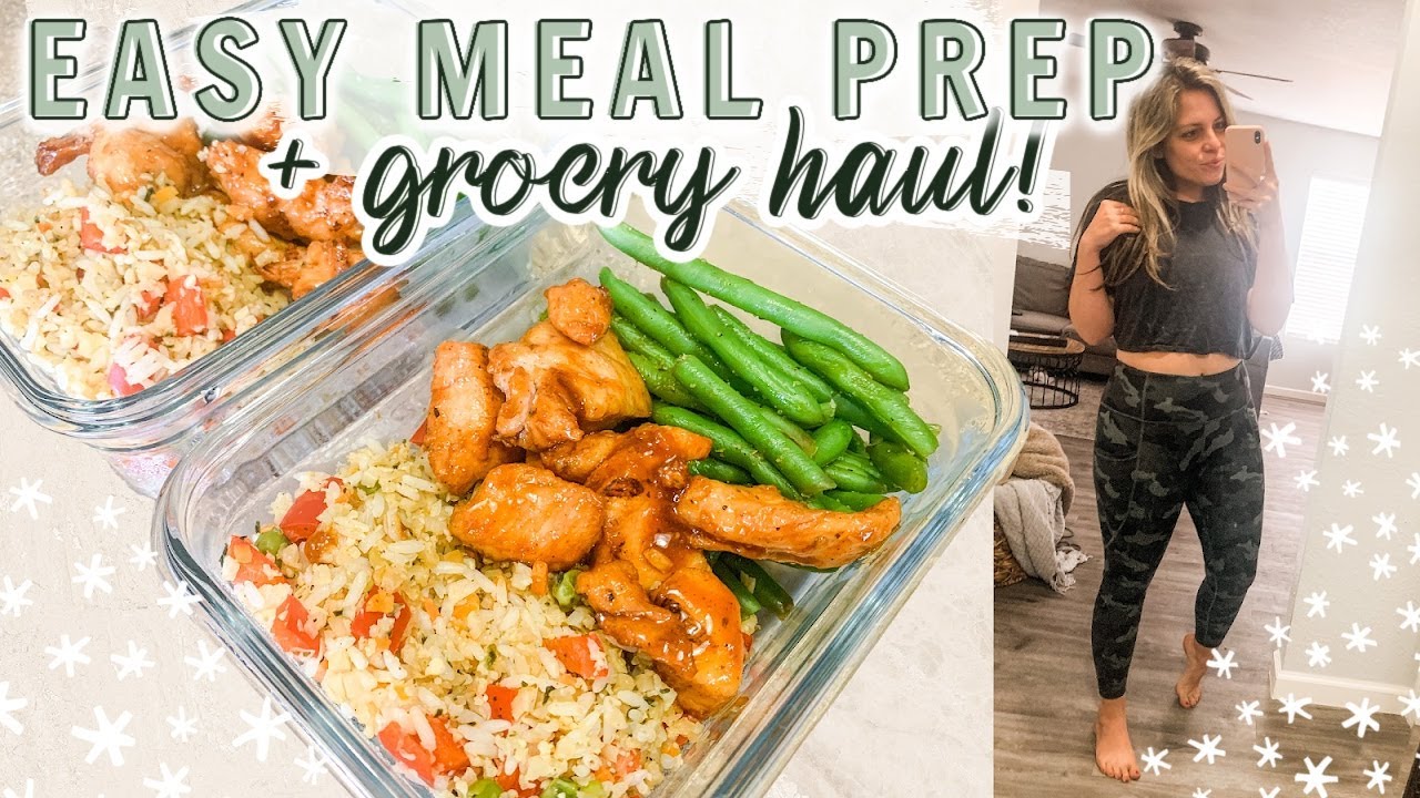 WEEKLY GROCERY HAUL AND EASY MEAL PREP UNDER 30 MINUTES! WEIGHT LOSS