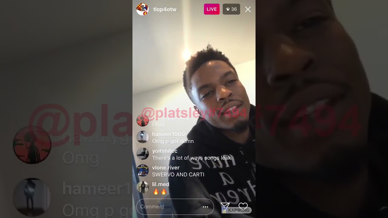 rare die lit era pi'erre bourne instagram live (2018)