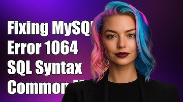 Fixing MySQL ProgrammingError 1064: Common SQL Syntax Errors Explained