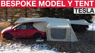 Take Your Tesla Model Y Camping to the Next Level with This Tent!