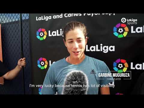 Muguruza y Puyol comparten entrenamiento previo a inicio de Abierto de Miami