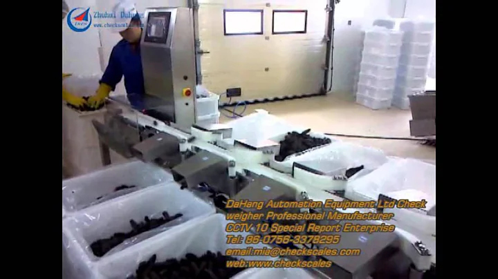 Sea food weight sorter machine Zhuhai DaHang automation