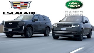 Here's Why Range Rover LWB Might Be a Better Choice Over Cadillac Escalade Platinum. 3Row SUV Fight.