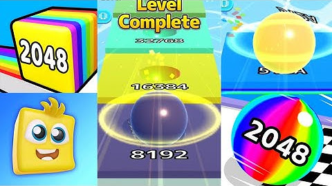 MAX LEVELS- Ball Run 2048 vs Ball Run Infinity vs Happy Cube 2048 gameplay walkthrough #ballgamezone