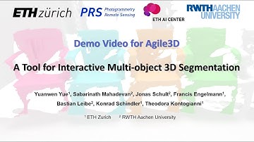 Demo video for Agile3D: A Tool for Interactive Multi-object 3D Segmentation