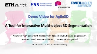Demo video for Agile3D: A Tool for Interactive Multi-object 3D Segmentation