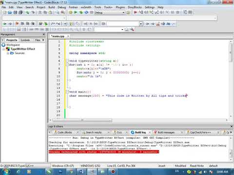 C++ How To: Console Typewriter Effect - YouTube