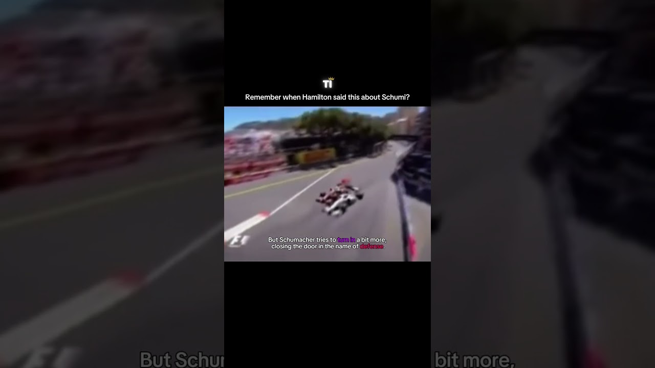 When Hamilton called Schumacher a dirty driver. 