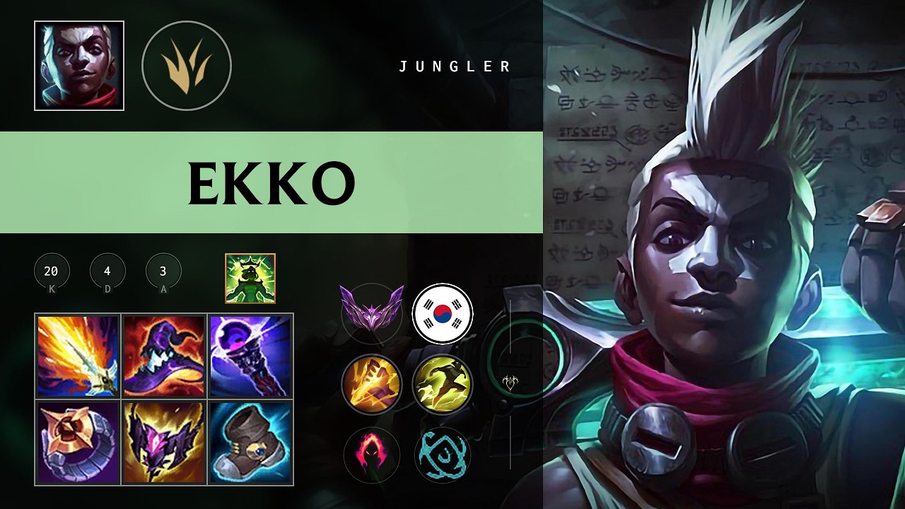 ekko 様 junglerelief green Ekko Jungle vs Rek'Sai - KR Master Patch 26.09 - YouTube