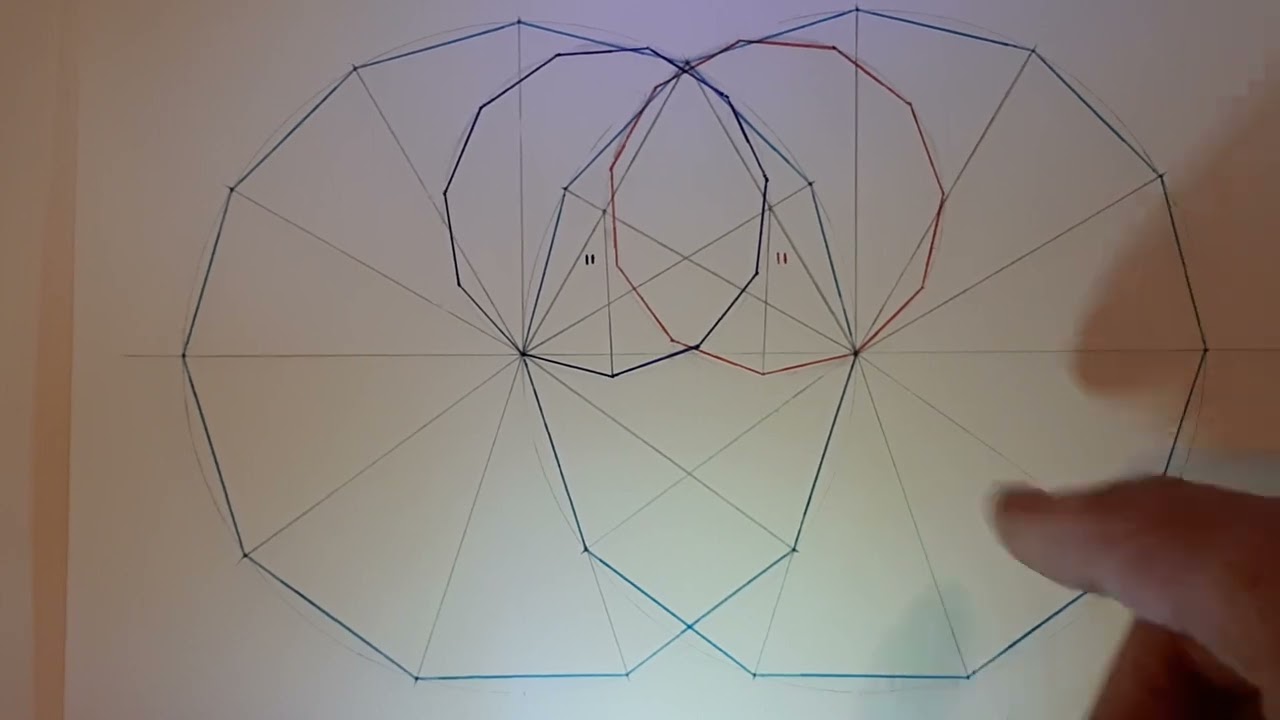 Using a Decagon and a Dodecagon to find 2 Hendecagons - Part 2