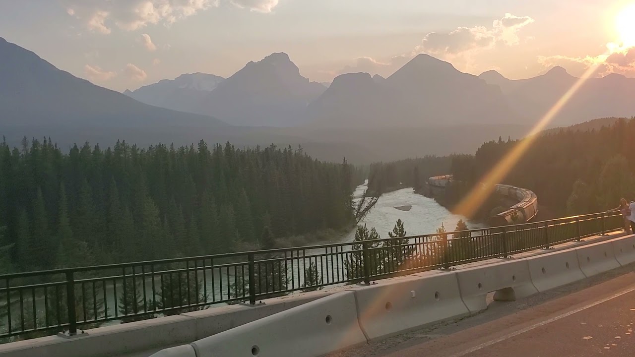 Must watch beauty of BANFF, the Bow valley Parkway.  The breath taking view with moving train. 😍