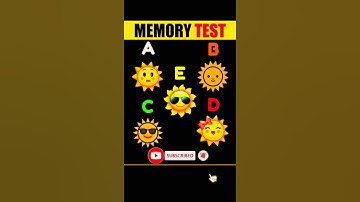 Memory Test #19 | Riddles And Puzzles For Iq Test | #shorts