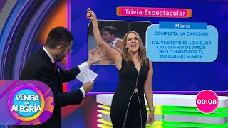 Flor Rubio lo dio todo en la Trivia Espectacular ¡Revive el momento! | Venga La Alegría