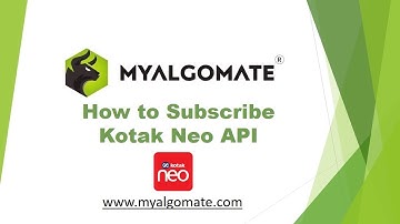 How to get Kotak Neo API