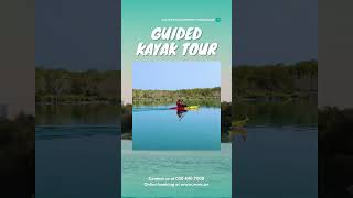 A sneak peak of from our tour guide kayaking at Eastern Mangroves Promenade, Abu Dhabi.
