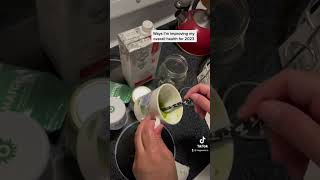 Favorite Way To Make A matchagreentealatte  shorts tenzo milkadamia honey coldfoam love fyp