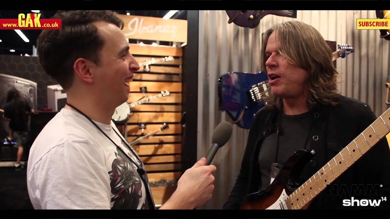 Ibanez - AT10P - Andy Timmons interview at NAMM 2014