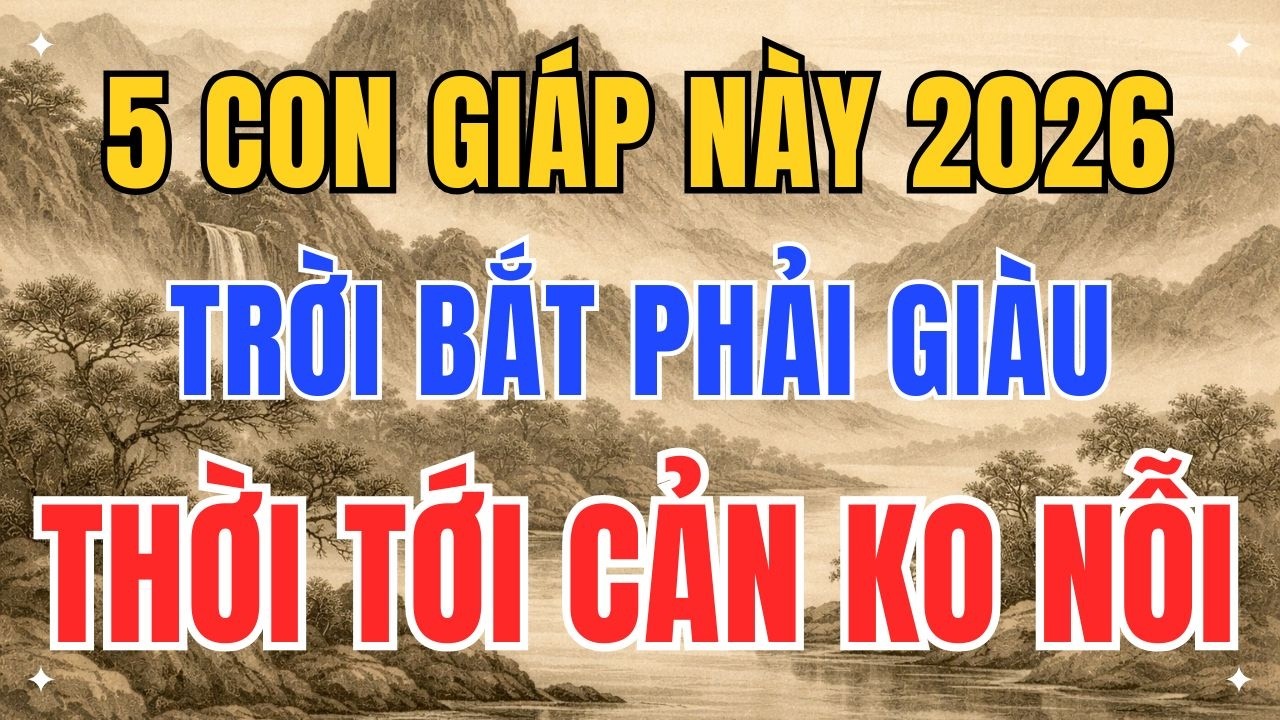 2026 Trời Bắt Phải Giàu: 5 Con Giáp Tiền Vào Liên Tục, Gia Đạo Tự Nhiên Hưng