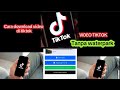 Cara mendownload video tiktok tanpa waterpark