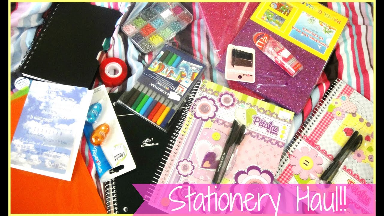 ♥ Stationery Haul ♥ Youtube