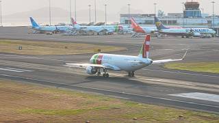 REJECTED TAKEOFF TAP Airbus A320 at Madeira Airport