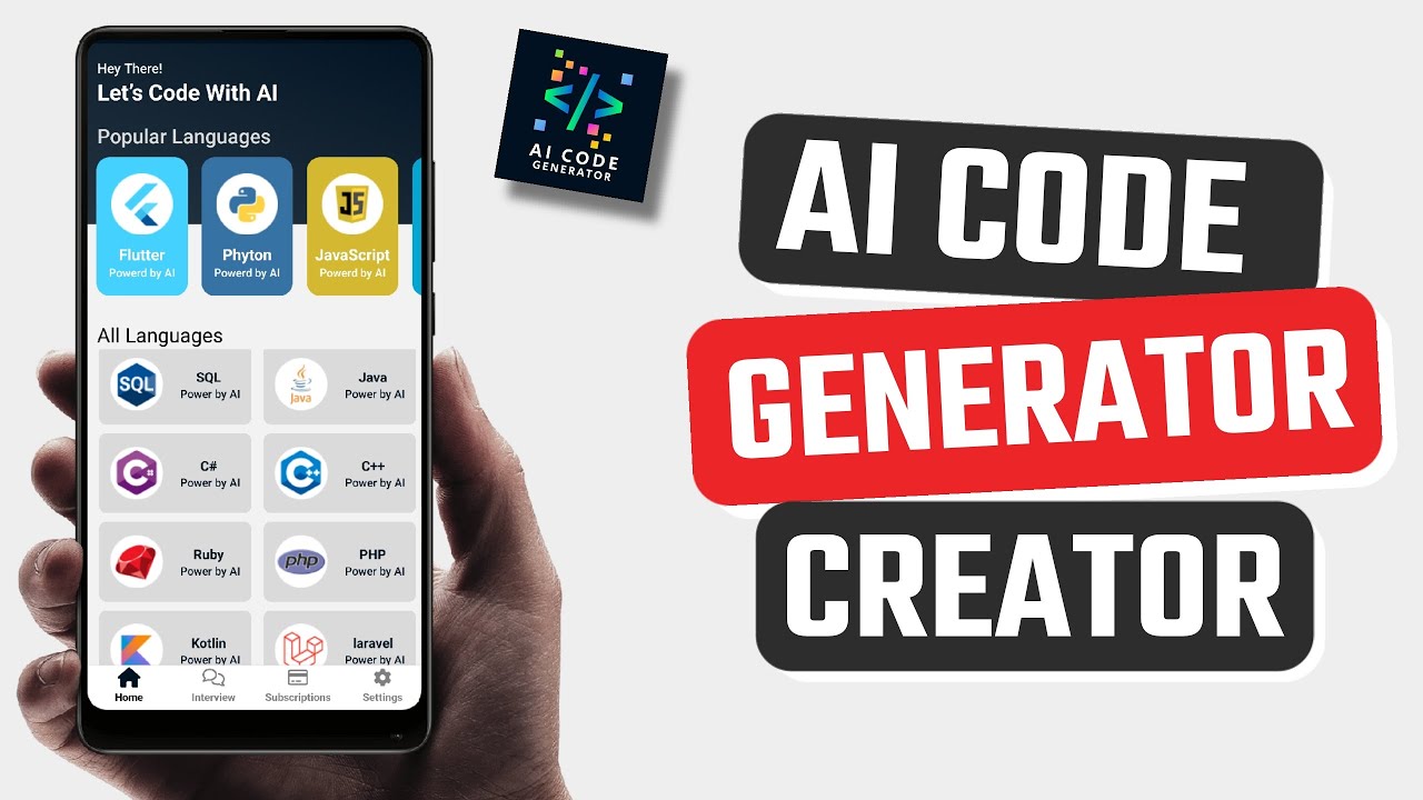 Best AI Coding Generator app for Android - YouTube