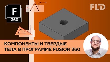 Fusion 360 компоненты и твердые тела. Урок