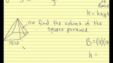 Geometry 2015 11.5 Volume of Pyramids and Cones