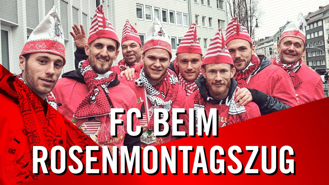1 Fc Koln Auf Dem Rosenmontagszug Im Kolner Karneval Youtube